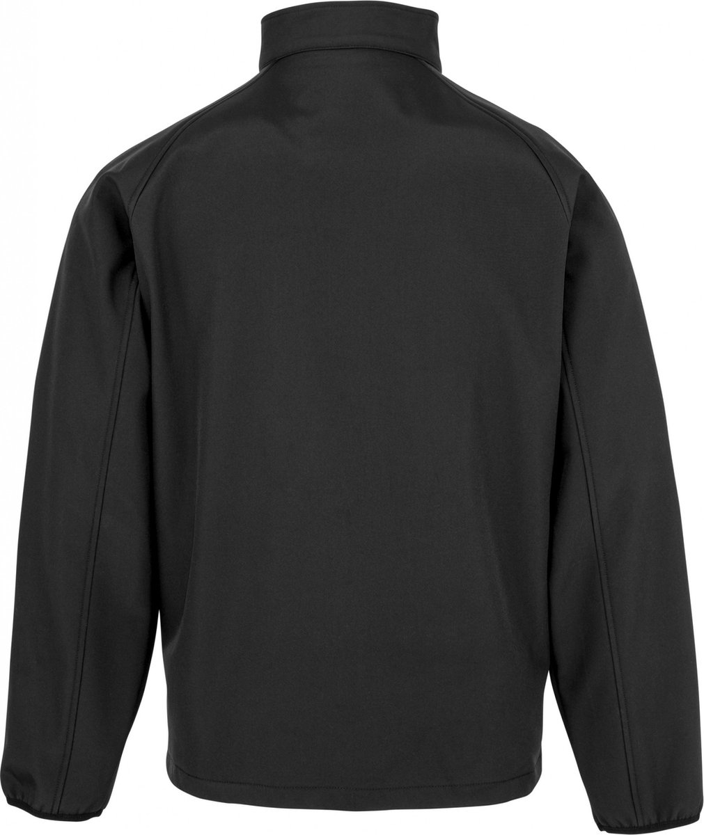 Result Men´s Recycled 2-Layer Printable Softshell Jacket RT901 Zwart