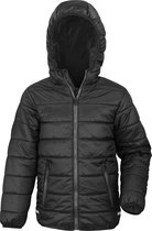 Result Junior Soft Padded Jacket RT233J - Black/Black - S (5-6)