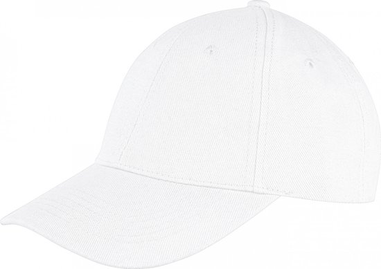 Memphis Brushed Cotton Low Profile Cap - One Size, Wit