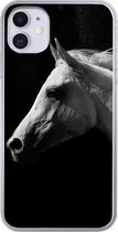 Geschikt voor iPhone 11 hoesje - Paarden - Dieren - Portret - Siliconen Telefoonhoesje