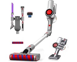 REDROAD V17 - Draadloze Stofzuiger Handheld - 26.5kPa Krachtige Dual Motor - LED - 60min Runtime - 4-in-1 Dubbele Draadloze Borstelveger Merk: Redroad