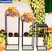 CasaVibe Plant Rack - Table à plantes - Support à plantes / Support à plantes - Pour intérieur et extérieur - Zwart - Set de 3