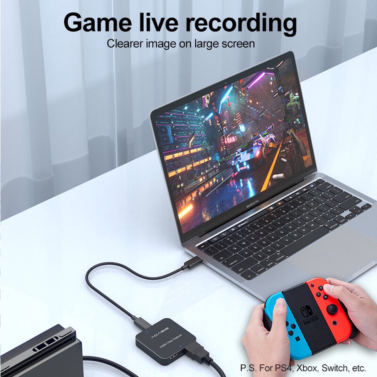 USB C Hub 6-in-1 4K HDMI 30Hz, 100W PD Opladen, 3x USB 3.0, USB C 3.0 Data Adapter voor Laptop - Afbeelding 3
