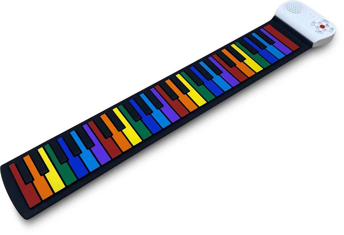 Bol.com Bolan Rollup piano kleur - oprolbare piano - keyboard met 49 toetsen - mobiele digitale piano aanbieding