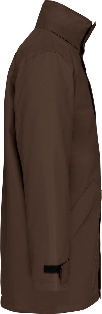 Kariban Gewatteerde parka K677 Chocolate Bruin