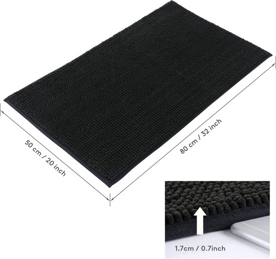 MAYSHINE Round Area Rug Set for Bathroom | Soft Plush Chenille Bath Mat, Water Absorbent Non-Slip Bathroom Rug | Washable Shag Carpet, Bedroom, or Home Décor | 36x36 (Round) | Charcoal MAYSHINE Round Area Rug Set for Bathroom | Soft Plush Chenille Bath Mat, Water Absorbent Non-Slip Bathroom Rug | Washable Shag Carpet, Bedroom, or Home Décor | 36x36 (Round) | Charcoal