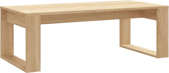 vidaXL - Salontafel - 102x50x35 - cm - bewerkt - hout - sonoma - eikenkleurig