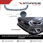 Audi A4 B9 Facelift (2019-2023) RS Look Front Lip Carbon voor standaard bumpers