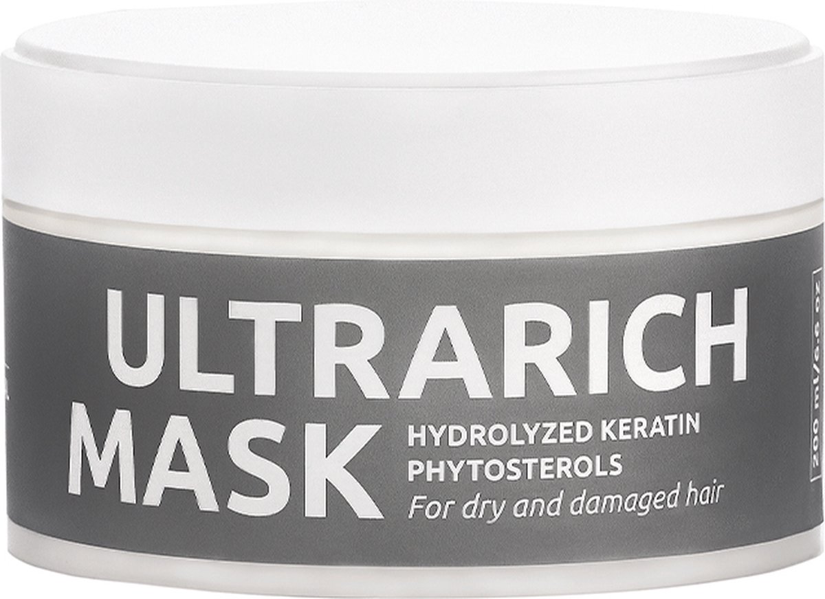 Marie Fresh Cosmetics Ultrarich restorative mask - Natuurlijke ingrediente - Haarmasker - Hair repair mask - Droog en beschadigd haar - 200 ml
