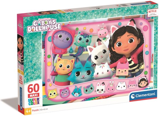 Clementoni - Puzzel - 60 Stukjes - Gabby's Poppenhuis - Kinderpuzzel ...