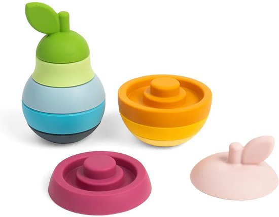 BigJigs - Stapelbare Appel en Peer - Stapelspeelgoed - Vanaf 12 maanden van Bigjigs — afbeelding 5