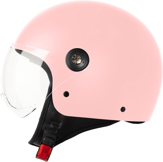 VINZ Duoro Jethelm met Vizier / Scooter Helm / Snorscooterhelm / Dames