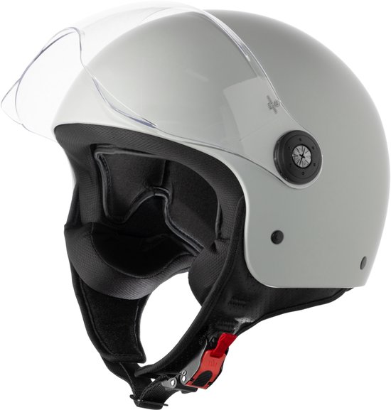 VINZ Duoro Jethelm met Vizier / Scooter Helm / Snorscooterhelm Mat
