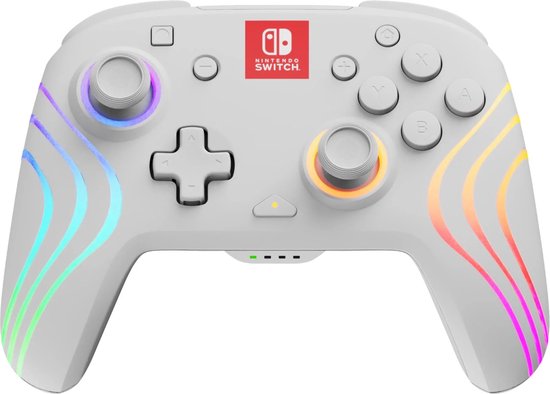 PDP Afterglow WAVE - Draadloze Controller - Wit - Nintendo Switch