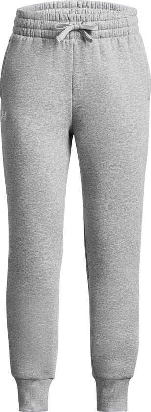 Under Armour UA Rival Fleece Joggers Meisjes Sportbroek - Grijs - Maat YXL