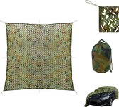 vidaXL Camouflagenet 6 x 6 m - Groen (Amerikaanse woodland camouflage) - Tarp