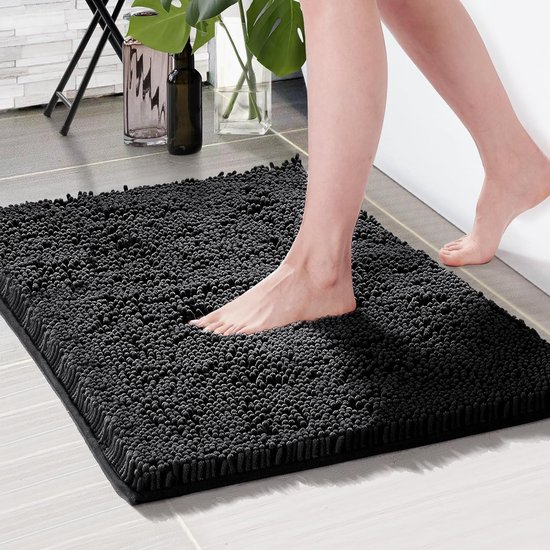 Fluffy Bath Mat, Shower Mat, Water Absorbent Bath Mat, 70 x 120 cm ...