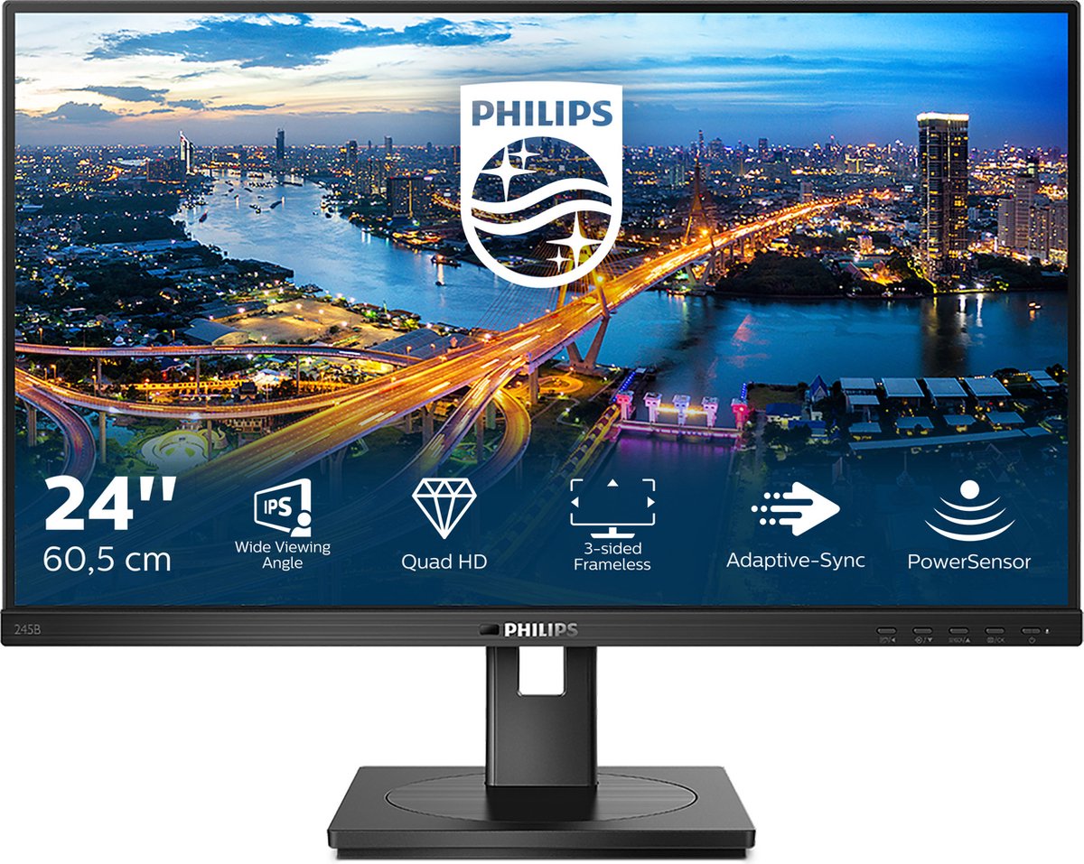 Philips 245B1 - QHD IPS Monitor - 24 inch