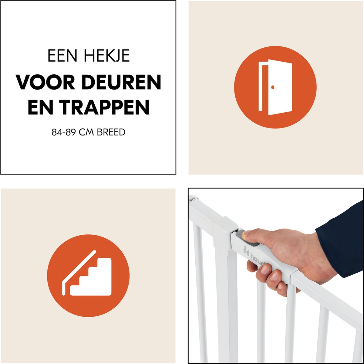 Hauck Clear Step Set 2 Traphekje met 9 cm verlengstuk - 84 t/m 89 cm - Wit – foto 5