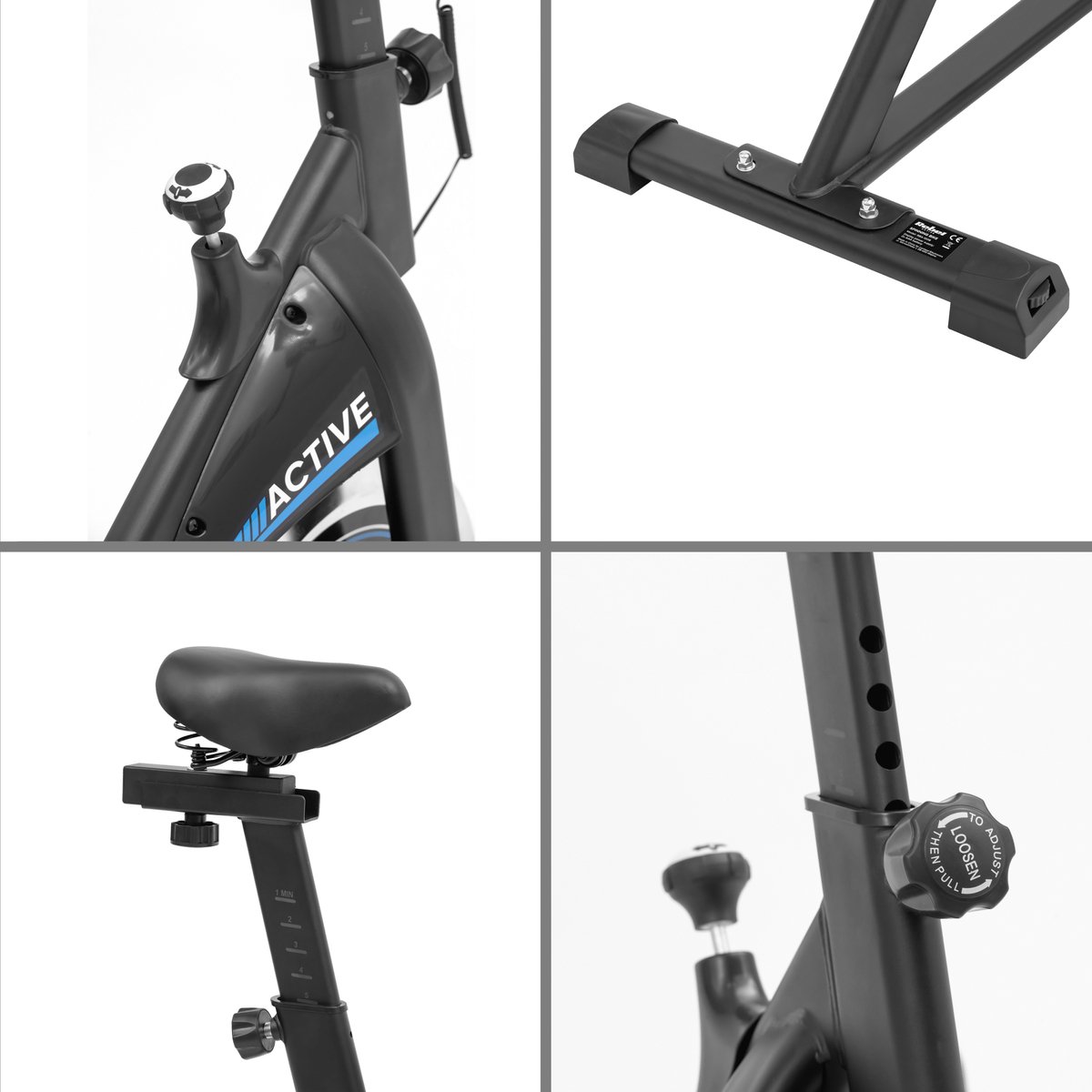Rebel Active Spinning Bike Velo d appartement avec capteur de frequence cardiaque . bol
