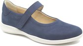 Hartjes, 162.2102\20 65.00, Blauwe dames bandschoenen wijdte G