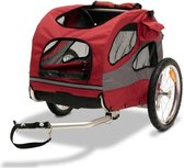 PetSafe Happy Ride Aluminium Dog Bicycle Trailer - Hondenfietskar - Lichtgewicht - Medium in de kleur Rood - Large in de kleur Blauw - Medium Rood