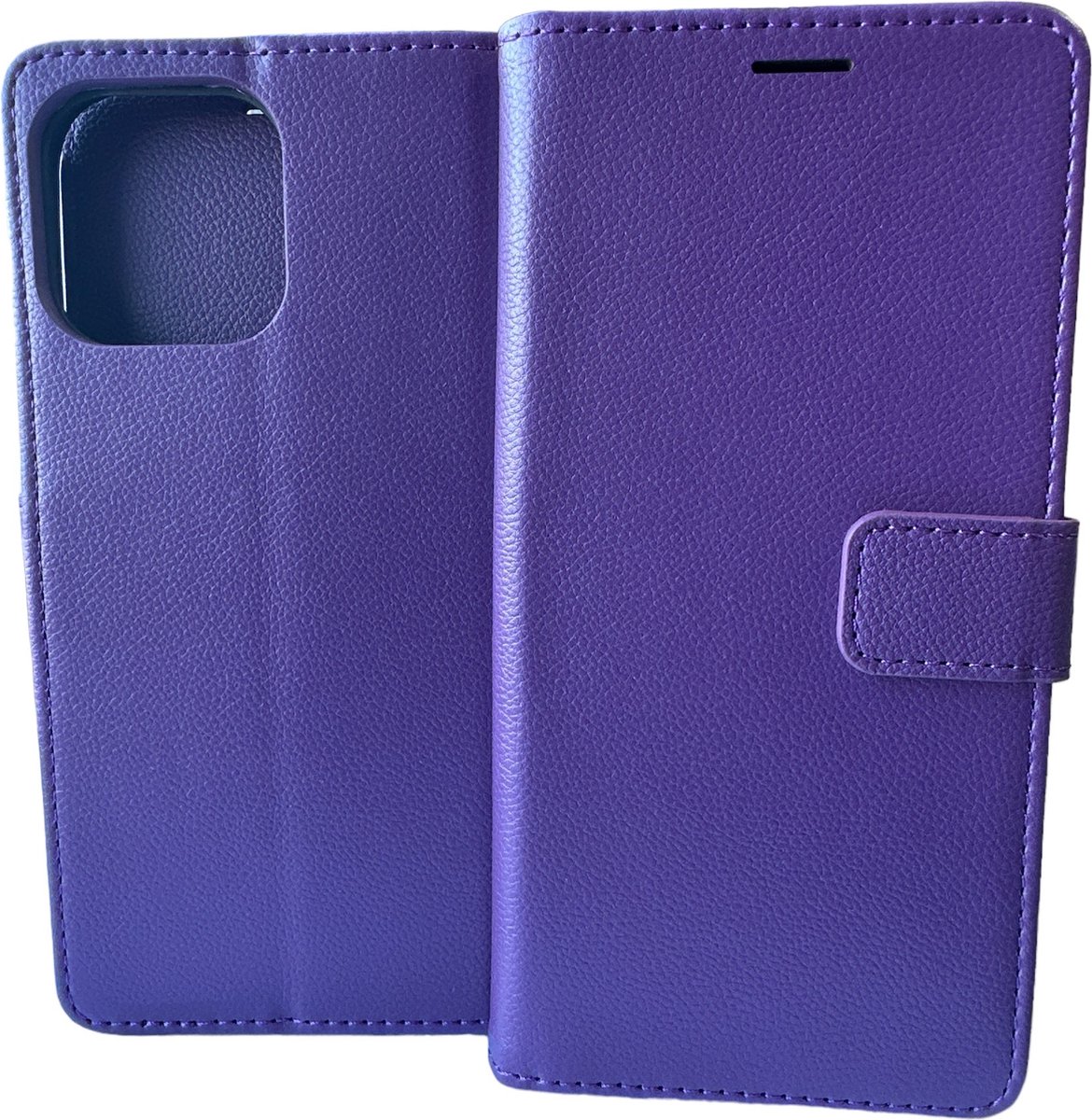 Portemonnee Book Case Hoesje Geschikt voor: iPhone 14 Pro Max - Paars
