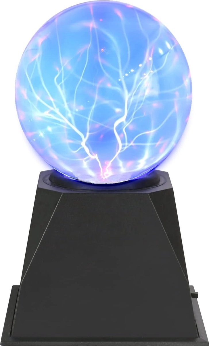 Goeco Plasmabal - 12 cm - 4 Inch - 4W - Blauw Licht - Bal Aanraakgevoelig Plasmalicht - Nieuwigheidscadeau