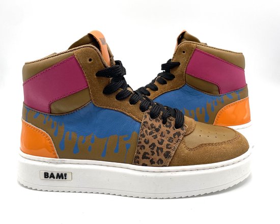 Bam sneakers voor kinderen hoog 37 Kinderen Bruin