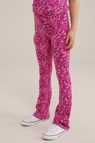 WE Fashion Meisjes flared legging met dessin