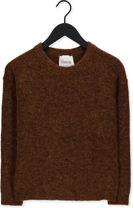 My Essential Wardrobe The Knit Pullover Truien & vesten Dames - Sweater - Hoodie - Vest- Bruin - Maat XXL