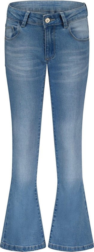 Moodstreet - Jeans Stretch Flared - White - Maat 98