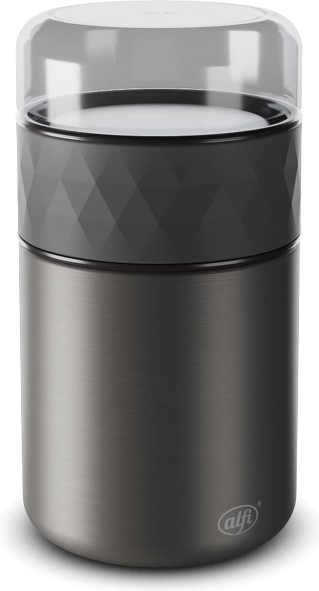 alfi ENDLESS FOOD MUG caviar black mat 0,50l