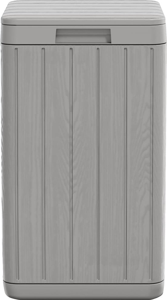 vidaXL-Poubelle de jardin-38x38x65-cm-polypropylène-gris