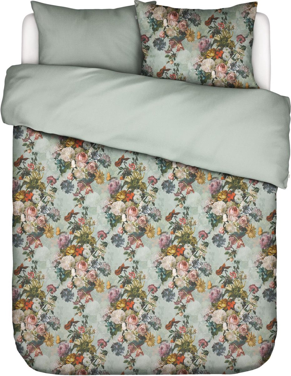 Essenza Karli Dekbedovertrek Mineral green - Lits-Jumeaux XL – 260x200/220 cm