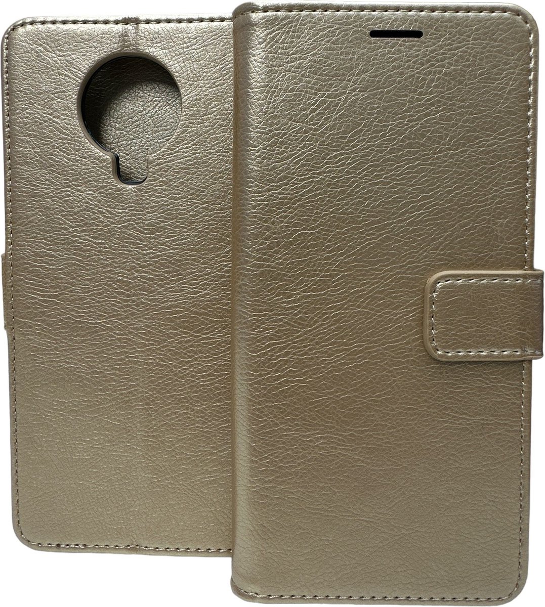 Portemonnee Book Case Hoesje Geschikt voor: Nokia G10 / G20 - goud