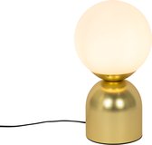 QAZQA pallontrend - Design Tafellamp - 1 lichts - H 35 cm - Goud - Woonkamer | Slaapkamer | Keuken