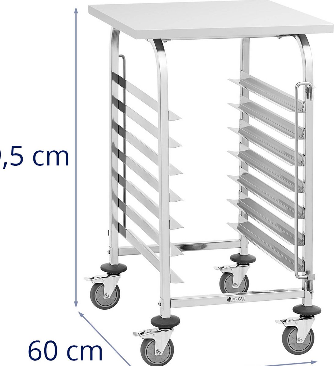 Iris Ohyama – opbergkast – trolley op wielen – voor keuken badkamer en meer – hoogte 81.5 cm