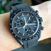 MoonSwatch horlogebandje - Zwart Solid
