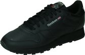 Reebok Classic Leather CL LTHR - Sneakers Schoenen Sportschoenen Leer Zwart GY0955 - Maat EU 40.5 UK 7