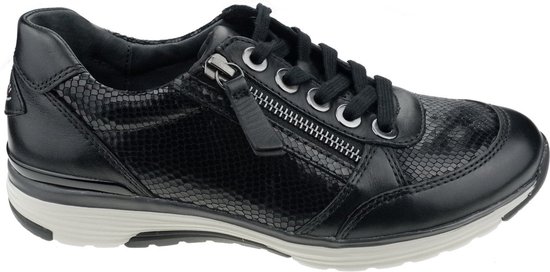 Gabor rollingsoft sensitive 76.973.67 - dames rollende wandelsneaker - zwart - maat 37.5 (EU) 4.5 (UK)
