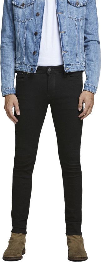 Jack & Jones Heren Jeans LIAM skinny Zwart 26W / 32L