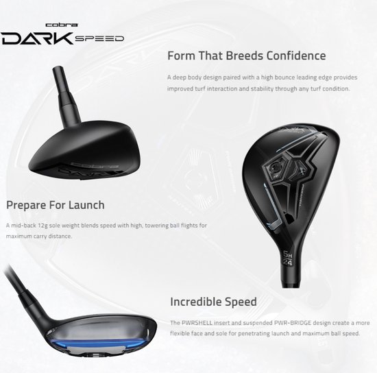 Cobra Darkspeed Ladies Hybride Club 2024 - 5H - 24° - Rechtshandig - Ladies | van Cobra — afbeelding 5