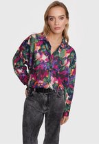 2312970442 Camouflage Flower Blouse