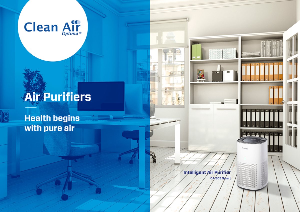 Clean Air Optima® CA-505 Smart - Intelligente HEPA Ionisator Luchtreiniger - 360° Airflow - Extreem stil met sleepmode! <10dB(A)! thumbnail 8