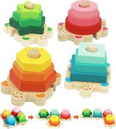 Speelgoed voor kinderen, van hout 1, 2, 3 4 jaar, Montessori speelgoed voor baby's, educatief spel, geometrisch, stapelvorm, sorteren en motoriek, voor kinderen, jongens, meisjes en baby's