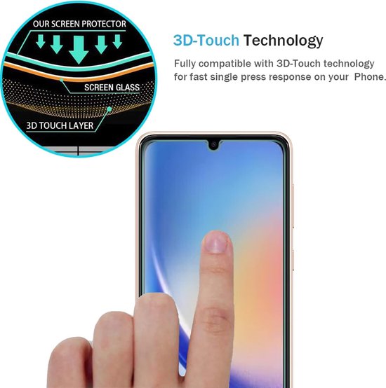 Glas de protection d'écran - Protecteur d'écran en Tempered Glass Adapté à: Samsung Galaxy A34 - 2x