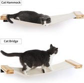 Kattenhangmat, kattenhangmat, 36 x 33 cm, voor doe-het-zelf kattenplanken en kattenmuur, voor de meeste kittens, middelgrote en grote katten