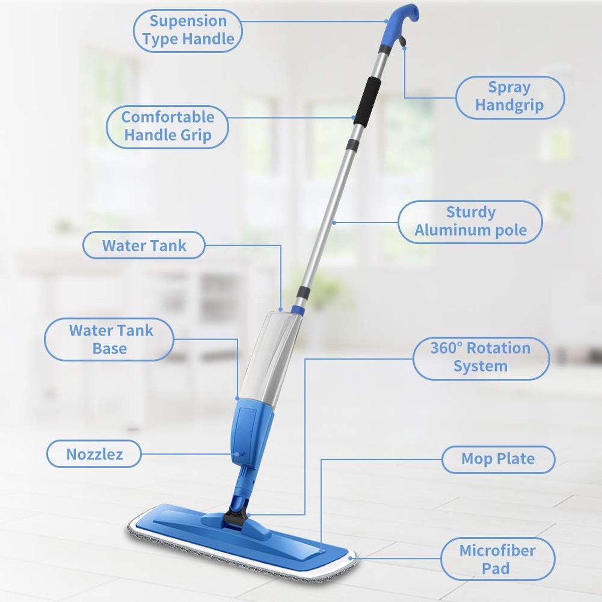 Leifheit vloerwisser comfort Easy Spray XL