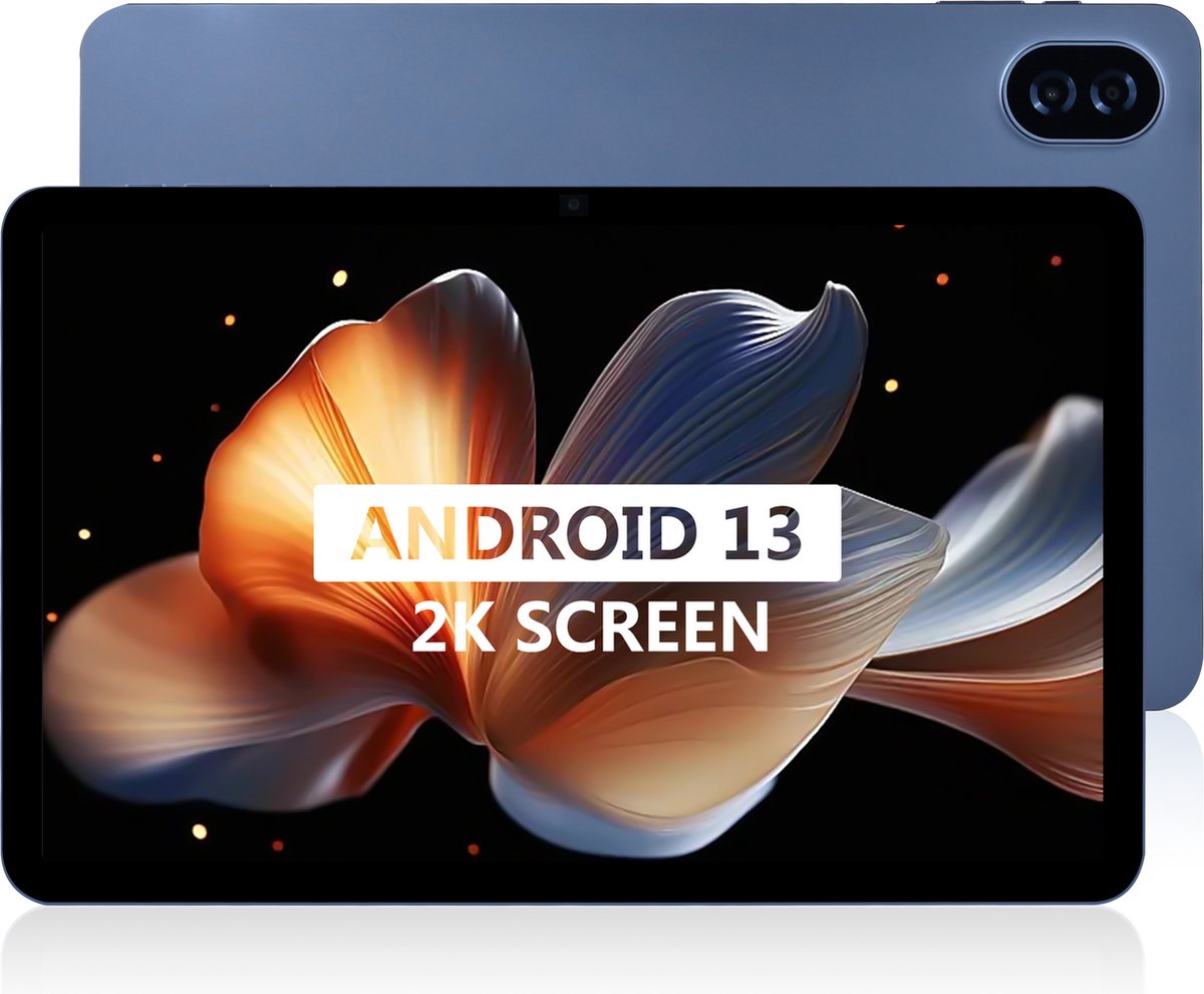 Lipa Taurus II Android tablet 12 Inch 8-256 GB - Met passende hoes - Android tablet - Android 13 - 2K resolutie - 256 GB - Octacore 2.0 GHz processor - Playstore - Voor Netflix, Disney+ en meer - 13 MP camera - Dual band